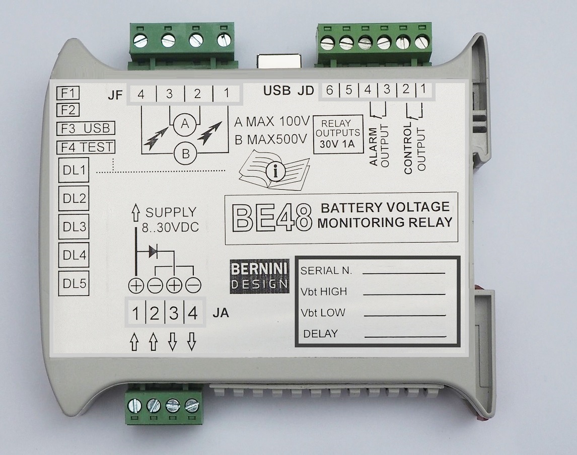 DC VOLTAGE monitoring relay