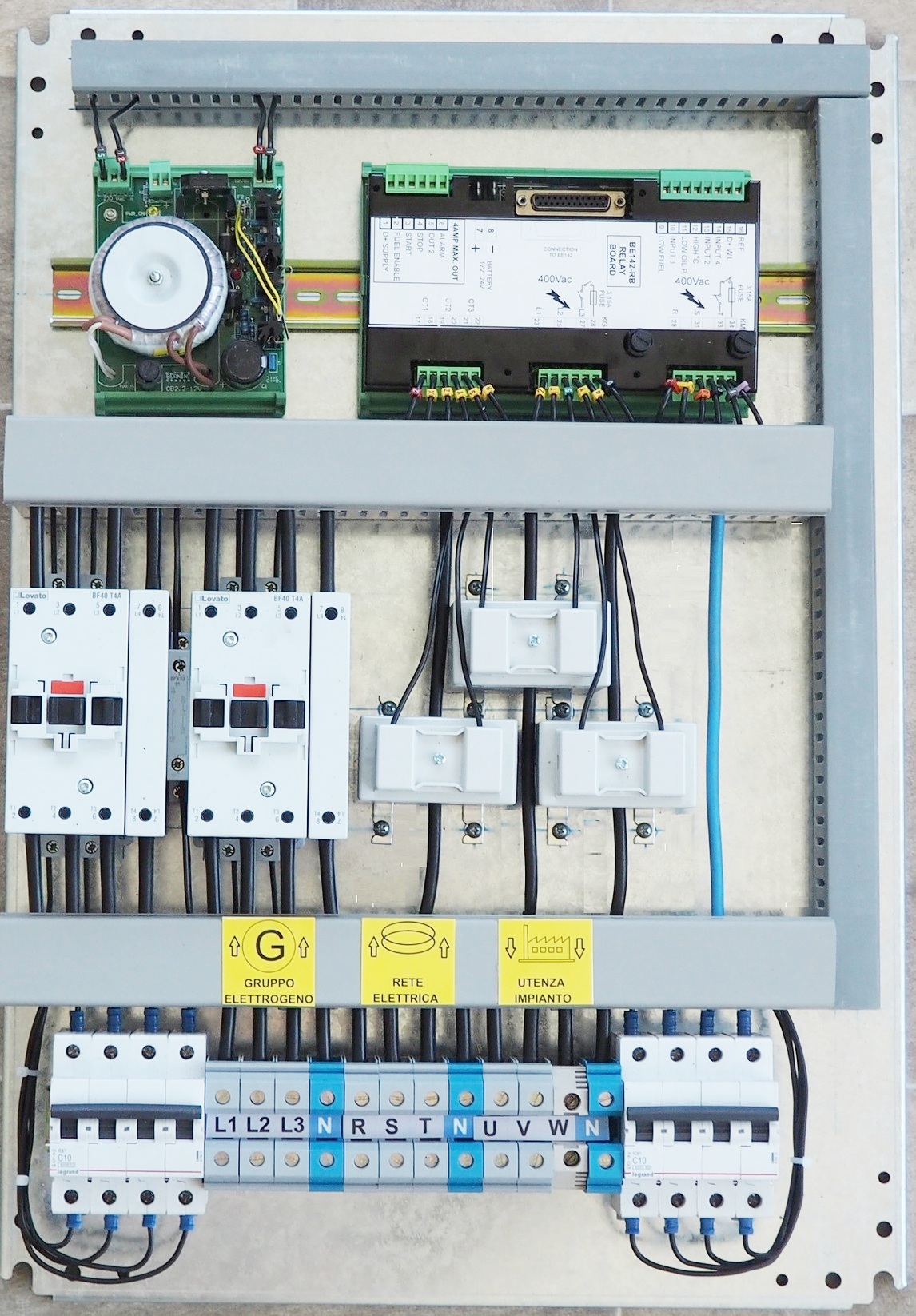 AUTOMATIC MAINS FAILURE PANEL FOR INDUSTRY