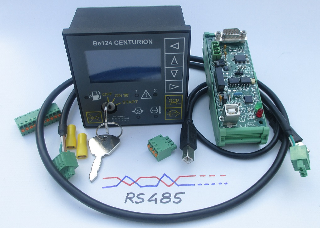 Generator control unit features RS485