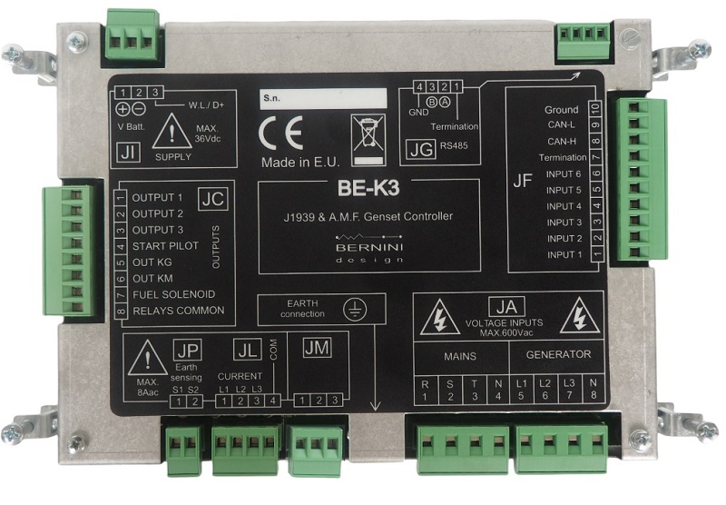 THE BEK3 AMF CONTROLLER REAR VIEW