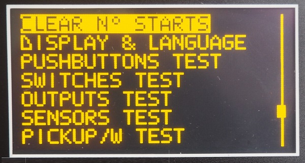 NFPA 20 COMPLIANT TROUBLESHOOTING MENU