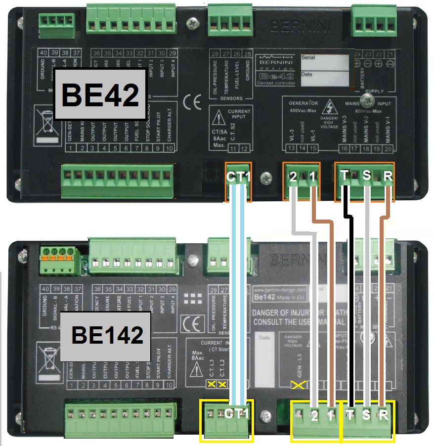 REPLACING A SINGLE PHASE BE42 WITH A 3-PHASE BE142