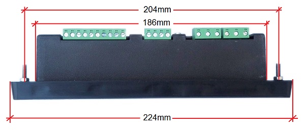 BE142 BOTTOM VIEW OVERALL DIMENSIONS