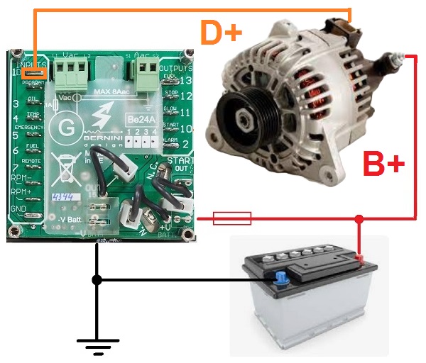ALTERNADOR DE CARGA DEL MOTOR