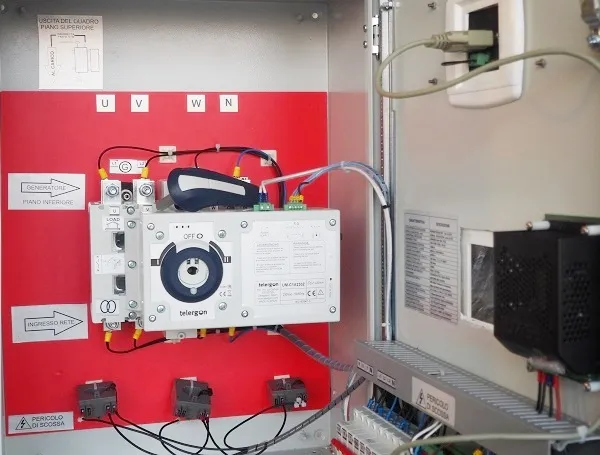 250 Amp ATS Panel Inside View