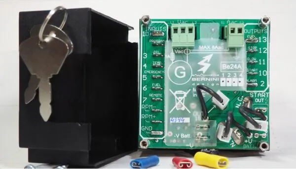 The Be24 generator controller rear view