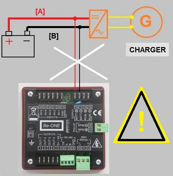 Common mistakes in connecting a low battery auto start module